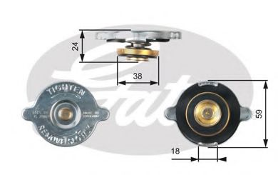 GATES RC111 Крышка, радиатор для OPEL MANTA B CC (Опель Манта б cc) GATES RC111 Крышка, радиатор для OPEL MANTA B CC (Опель Манта б cc)