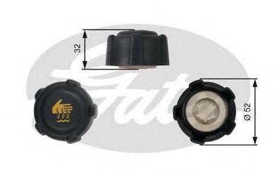 GATES RC223 Крышка, резервуар охлаждающей жидкости для RENAULT FLUENCE (Рено Флюенс) GATES RC223 Крышка, резервуар охлаждающей жидкости для RENAULT FLUENCE (Рено Флюенс)