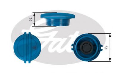 GATES RC228 Крышка, резервуар охлаждающей жидкости для AUDI A1 (Ауди А1) GATES RC228 Крышка, резервуар охлаждающей жидкости для AUDI A1 (Ауди А1)