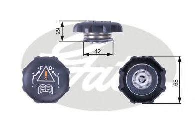 GATES RC239 Крышка, резервуар охлаждающей жидкости для PEUGEOT 205 II (Пежо 205 2) GATES RC239 Крышка, резервуар охлаждающей жидкости для PEUGEOT 205 II (Пежо 205 2)