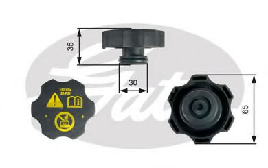 GATES RC249 Крышка, резервуар охлаждающей жидкости 08 2014 для SAAB 9-5 (Сааб 9-5) GATES RC249 Крышка, резервуар охлаждающей жидкости 08 2014 для SAAB 9-5 (Сааб 9-5)