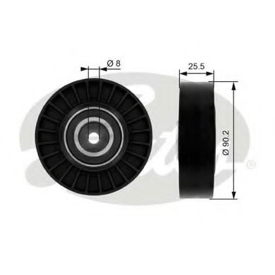 GATES T36005 Паразитный ведущий ролик, поликлиновой ремень для VOLKSWAGEN T4 MULTIVAN (Фольксваген Т4 мултиvан) GATES T36005 Паразитный ведущий ролик, поликлиновой ремень для VOLKSWAGEN T4 MULTIVAN (Фольксваген Т4 мултиvан)