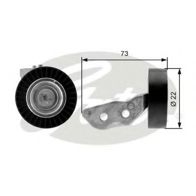 GATES T36105 Паразитный ведущий ролик, поликлиновой ремень для AUDI TT (Ауди Тт) GATES T36105 Паразитный ведущий ролик, поликлиновой ремень для AUDI TT (Ауди Тт)