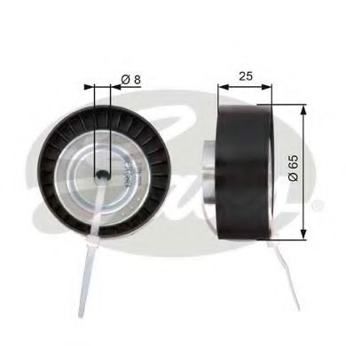 GATES T36124 Паразитный ведущий ролик, поликлиновой ремень для CITROËN JUMPER (CитроËн Жумпэр) GATES T36124 Паразитный ведущий ролик, поликлиновой ремень для CITROËN JUMPER (CитроËн Жумпэр)