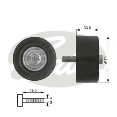 GATES T36174 Паразитный ведущий ролик, поликлиновой ремень для TOYOTA-FAW (Тойота/тоета-фав) GATES T36174 Паразитный ведущий ролик, поликлиновой ремень для TOYOTA-FAW (Тойота/тоета-фав)