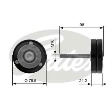 GATES T36232 Паразитный ведущий ролик, поликлиновой ремень для SKODA FABIA (Шкода Фабиа) GATES T36232 Паразитный ведущий ролик, поликлиновой ремень для SKODA FABIA (Шкода Фабиа)