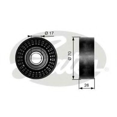 GATES T36249 Паразитный ведущий ролик, поликлиновой ремень для FIAT STILO (Фиат Стило) GATES T36249 Паразитный ведущий ролик, поликлиновой ремень для FIAT STILO (Фиат Стило)