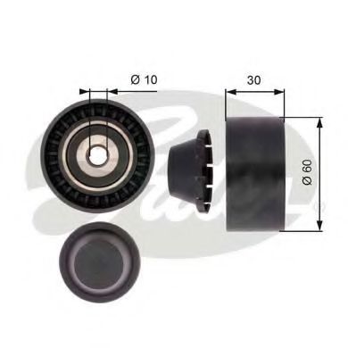 GATES T36380 Паразитный ведущий ролик, поликлиновой ремень для RENAULT LAGUNA III ER (Рено Лагуна 3 ер) GATES T36380 Паразитный ведущий ролик, поликлиновой ремень для RENAULT LAGUNA III ER (Рено Лагуна 3 ер)