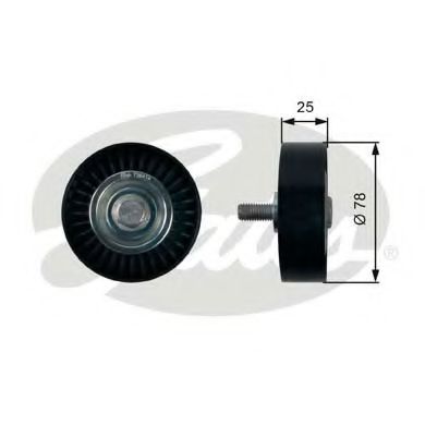 GATES T36412 Паразитный ведущий ролик, поликлиновой ремень для PEUGEOT 206 CC (Пежо 206 сс) GATES T36412 Паразитный ведущий ролик, поликлиновой ремень для PEUGEOT 206 CC (Пежо 206 сс)