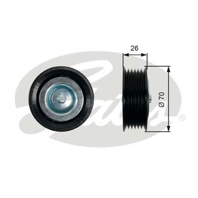 GATES T36469 Паразитный ведущий ролик, поликлиновой ремень для FIAT BRAVO II (Фиат Брава 2) GATES T36469 Паразитный ведущий ролик, поликлиновой ремень для FIAT BRAVO II (Фиат Брава 2)