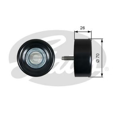 GATES T36603 Паразитный ведущий ролик, поликлиновой ремень для CHEVROLET (Шевроле) GATES T36603 Паразитный ведущий ролик, поликлиновой ремень для CHEVROLET (Шевроле)