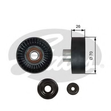 GATES T36612 Паразитный ведущий ролик, поликлиновой ремень для PORSCHE CAYMAN (Порше Cаъман) GATES T36612 Паразитный ведущий ролик, поликлиновой ремень для PORSCHE CAYMAN (Порше Cаъман)