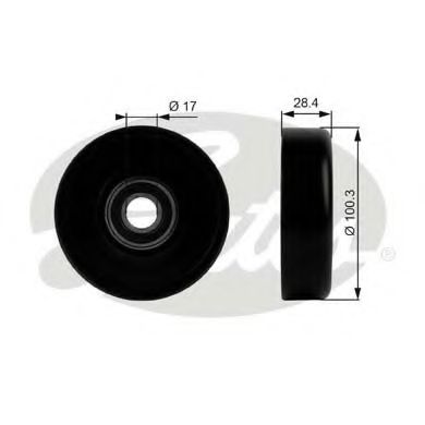 GATES T38026 Паразитный ведущий ролик, поликлиновой ремень для CHEVROLET (Шевроле) GATES T38026 Паразитный ведущий ролик, поликлиновой ремень для CHEVROLET (Шевроле)