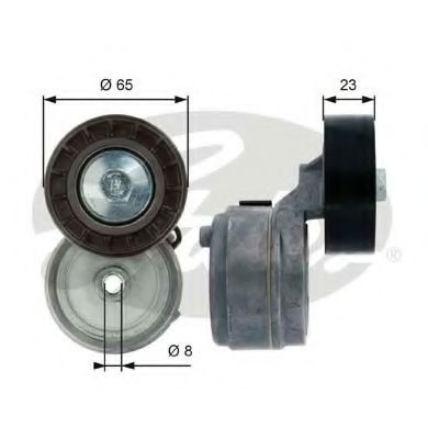 GATES T38588 Натяжитель ремня, клиновой зубча для IVECO DAILY III (Ивеко Даилъ 3) GATES T38588 Натяжитель ремня, клиновой зубча для IVECO DAILY III (Ивеко Даилъ 3)