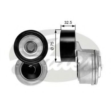 GATES T38640 Натяжитель ремня, клиновой зубча для MERCEDES-BENZ AXOR 2 (Мэрcэдэс-бэнз Аxор 2)