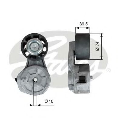 GATES T38708 Натяжитель ремня, клиновой зубча для MERCEDES-BENZ CITARO (Мэрcэдэс-бэнз Cитаро) GATES T38708 Натяжитель ремня, клиновой зубча для MERCEDES-BENZ CITARO (Мэрcэдэс-бэнз Cитаро)