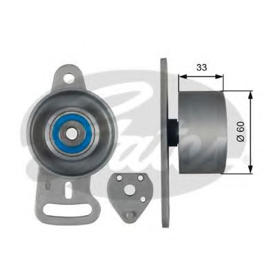 GATES T41163 Натяжной ролик, ремень ГРМ для RENAULT SAFRANE (Рено Сафранэ) GATES T41163 Натяжной ролик, ремень ГРМ для RENAULT SAFRANE (Рено Сафранэ)