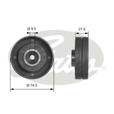 GATES T41174 Паразитный Ведущий ролик, зубчатый ремень для VOLKSWAGEN T4 MULTIVAN (Фольксваген Т4 мултиvан) GATES T41174 Паразитный Ведущий ролик, зубчатый ремень для VOLKSWAGEN T4 MULTIVAN (Фольксваген Т4 мултиvан)