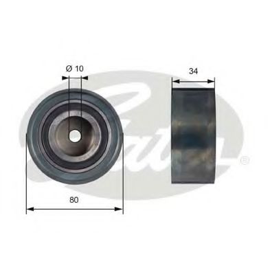 GATES T41238 Паразитный Ведущий ролик, зубчатый ремень для VOLKSWAGEN JETTA VI (Фольксваген Джетта 6) GATES T41238 Паразитный Ведущий ролик, зубчатый ремень для VOLKSWAGEN JETTA VI (Фольксваген Джетта 6)