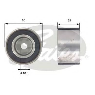 GATES T42039 Паразитный Ведущий ролик, зубчатый ремень для SUBARU LEGACY I (Субару Легаси 1) GATES T42039 Паразитный Ведущий ролик, зубчатый ремень для SUBARU LEGACY I (Субару Легаси 1)