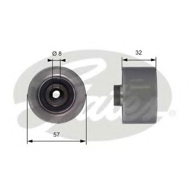 GATES T42066 Паразитный Ведущий ролик, зубчатый ремень для PEUGEOT 307 CC (Пежо 307 сс) GATES T42066 Паразитный Ведущий ролик, зубчатый ремень для PEUGEOT 307 CC (Пежо 307 сс)