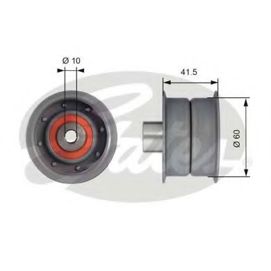 GATES T42106 Паразитный Ведущий ролик, зубчатый ремень для NISSAN SERENA (Ниссан Серена) GATES T42106 Паразитный Ведущий ролик, зубчатый ремень для NISSAN SERENA (Ниссан Серена)