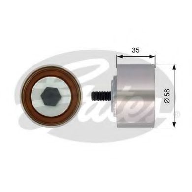 GATES T42121 Паразитный Ведущий ролик, зубчатый ремень для CHRYSLER GRAND VOYAGER III (Крайслер Гранд вояджер 3) GATES T42121 Паразитный Ведущий ролик, зубчатый ремень для CHRYSLER GRAND VOYAGER III (Крайслер Гранд вояджер 3)
