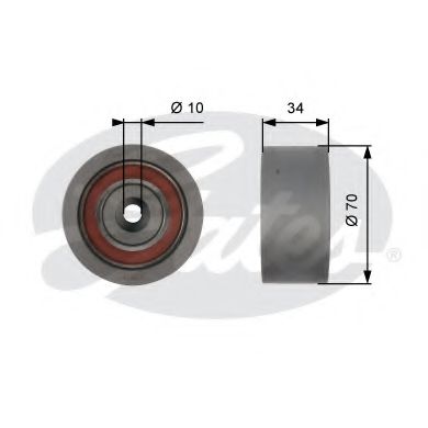 GATES T42159 Паразитный Ведущий ролик, зубчатый ремень для AUDI ALLROAD (Ауди Аллроад) GATES T42159 Паразитный Ведущий ролик, зубчатый ремень для AUDI ALLROAD (Ауди Аллроад)