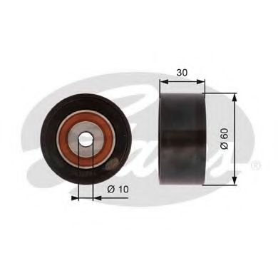 GATES T42162 Паразитный Ведущий ролик, зубчатый ремень для PEUGEOT 1007 (Пежо 1007) GATES T42162 Паразитный Ведущий ролик, зубчатый ремень для PEUGEOT 1007 (Пежо 1007)