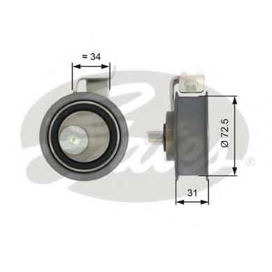 GATES T43017 Натяжной ролик, ремень ГРМ для VOLKSWAGEN NOVO FUSCA (Фольксваген Ноvо фусcа) GATES T43017 Натяжной ролик, ремень ГРМ для VOLKSWAGEN NOVO FUSCA (Фольксваген Ноvо фусcа)