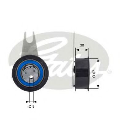GATES T43041 Натяжной ролик, ремень ГРМ для VOLKSWAGEN PASSAT (Фольксваген Пассат) GATES T43041 Натяжной ролик, ремень ГРМ для VOLKSWAGEN PASSAT (Фольксваген Пассат)