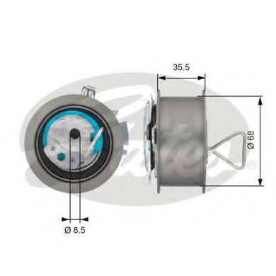 GATES T43091 Натяжной ролик, ремень ГРМ для VOLKSWAGEN (Фольксваген) GATES T43091 Натяжной ролик, ремень ГРМ для VOLKSWAGEN (Фольксваген)