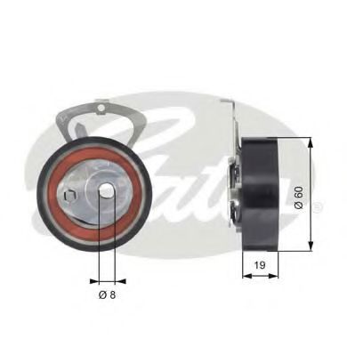 GATES T43140 Натяжной ролик, ремень ГРМ для VOLKSWAGEN LUPO (Фольксваген Лупо) GATES T43140 Натяжной ролик, ремень ГРМ для VOLKSWAGEN LUPO (Фольксваген Лупо)