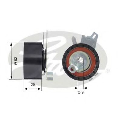 GATES T43145 Натяжной ролик, ремень ГРМ для CITROëN (Cитроëн) GATES T43145 Натяжной ролик, ремень ГРМ для CITROëN (Cитроëн)