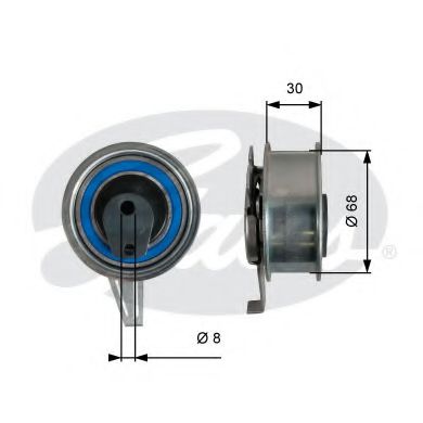 GATES T43245 Натяжной ролик, ремень ГРМ для VOLKSWAGEN (Фольксваген) GATES T43245 Натяжной ролик, ремень ГРМ для VOLKSWAGEN (Фольксваген)
