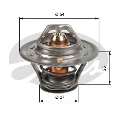 GATES TH09474G1 Термостат, охлаждающая жидкость для FIAT SUPERBRAVO (Фиат Супербраvо) GATES TH09474G1 Термостат, охлаждающая жидкость для FIAT SUPERBRAVO (Фиат Супербраvо)