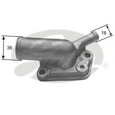 GATES TH12087G1 Термостат, охлаждающая жидкость для FIAT (Фиат) GATES TH12087G1 Термостат, охлаждающая жидкость для FIAT (Фиат)