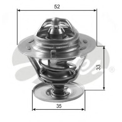 GATES TH12588G1 Термостат, охлаждающая жидкость для FORD FIESTA (Форд Фиэста) GATES TH12588G1 Термостат, охлаждающая жидкость для FORD FIESTA (Форд Фиэста)