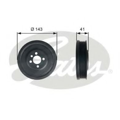 GATES TVD1001 Ременный шкив, коленчатый вал для VOLKSWAGEN GOLF SPORTSVAN (Фольксваген Гольф спортсван) GATES TVD1001 Ременный шкив, коленчатый вал для VOLKSWAGEN GOLF SPORTSVAN (Фольксваген Гольф спортсван)