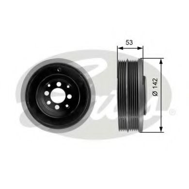 GATES TVD1024 Ременный шкив, коленчатый вал для AUDI A4 (Ауди А4) GATES TVD1024 Ременный шкив, коленчатый вал для AUDI A4 (Ауди А4)