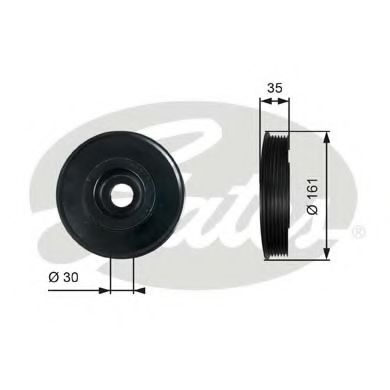 GATES TVD1025 Ременный шкив, коленчатый вал для MAZDA DEMIO (Мазда Дэмио) GATES TVD1025 Ременный шкив, коленчатый вал для MAZDA DEMIO (Мазда Дэмио)