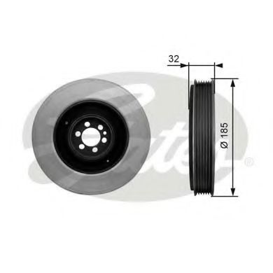 GATES TVD1042 Ременный шкив, коленчатый вал для LANCIA (Лансиа/лянча) GATES TVD1042 Ременный шкив, коленчатый вал для LANCIA (Лансиа/лянча)