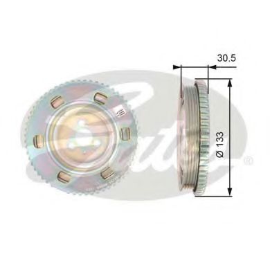 GATES TVD1051 Ременный шкив, коленчатый вал для LANCIA (Лансиа/лянча) GATES TVD1051 Ременный шкив, коленчатый вал для LANCIA (Лансиа/лянча)