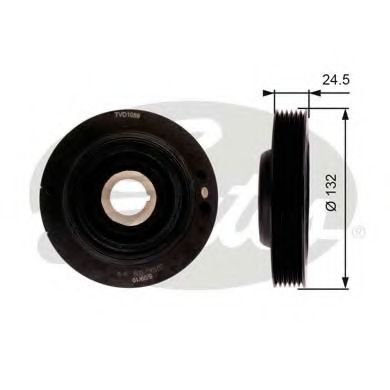 GATES TVD1059 Ременный шкив, коленчатый вал для FORD (Форд) GATES TVD1059 Ременный шкив, коленчатый вал для FORD (Форд)