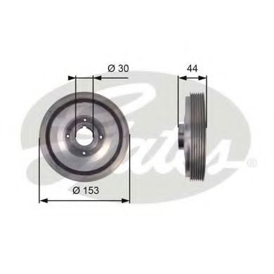 GATES TVD1067 Ременный шкив, коленчатый вал для FIAT TEMPRA (Фиат Тэмпра) GATES TVD1067 Ременный шкив, коленчатый вал для FIAT TEMPRA (Фиат Тэмпра)