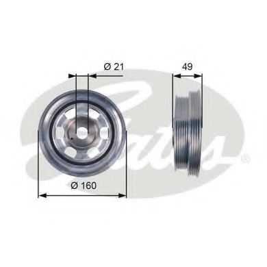 GATES TVD1084 Ременный шкив, коленчатый вал для FIAT DUCATO (Фиат Дукато) GATES TVD1084 Ременный шкив, коленчатый вал для FIAT DUCATO (Фиат Дукато)