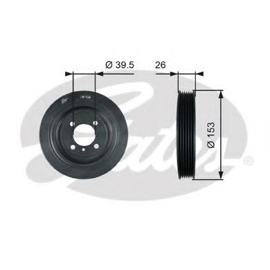 GATES TVD1129 Ременный шкив, коленчатый вал для HYUNDAI AZERA (Хендай Азэра) GATES TVD1129 Ременный шкив, коленчатый вал для HYUNDAI AZERA (Хендай Азэра)