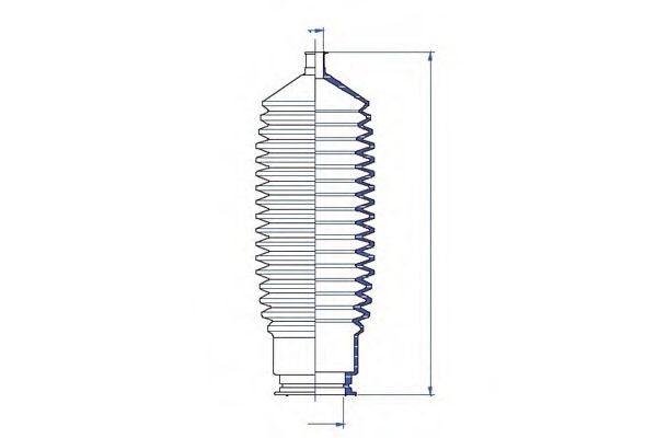 DA SILVA K5278 Пыльник, рулевое управление 