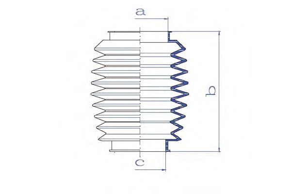 DA SILVA K5283 Пыльник, рулевое управление 
