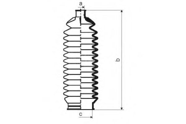 DA SILVA K5576 Пыльник, рулевое управление для CHEVROLET OPTRA (Шевроле Оптра)